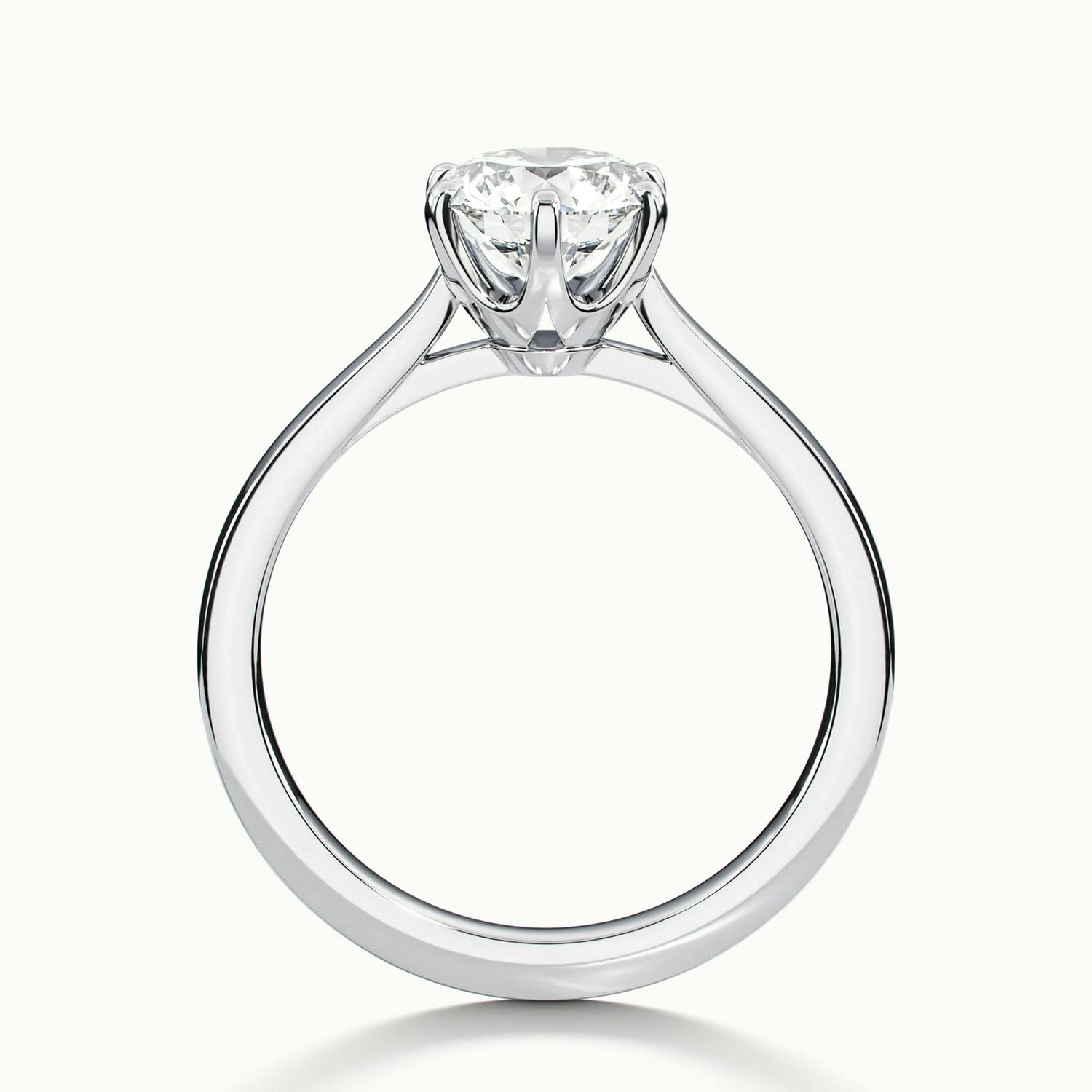 Round Beaumont Engagement Ring