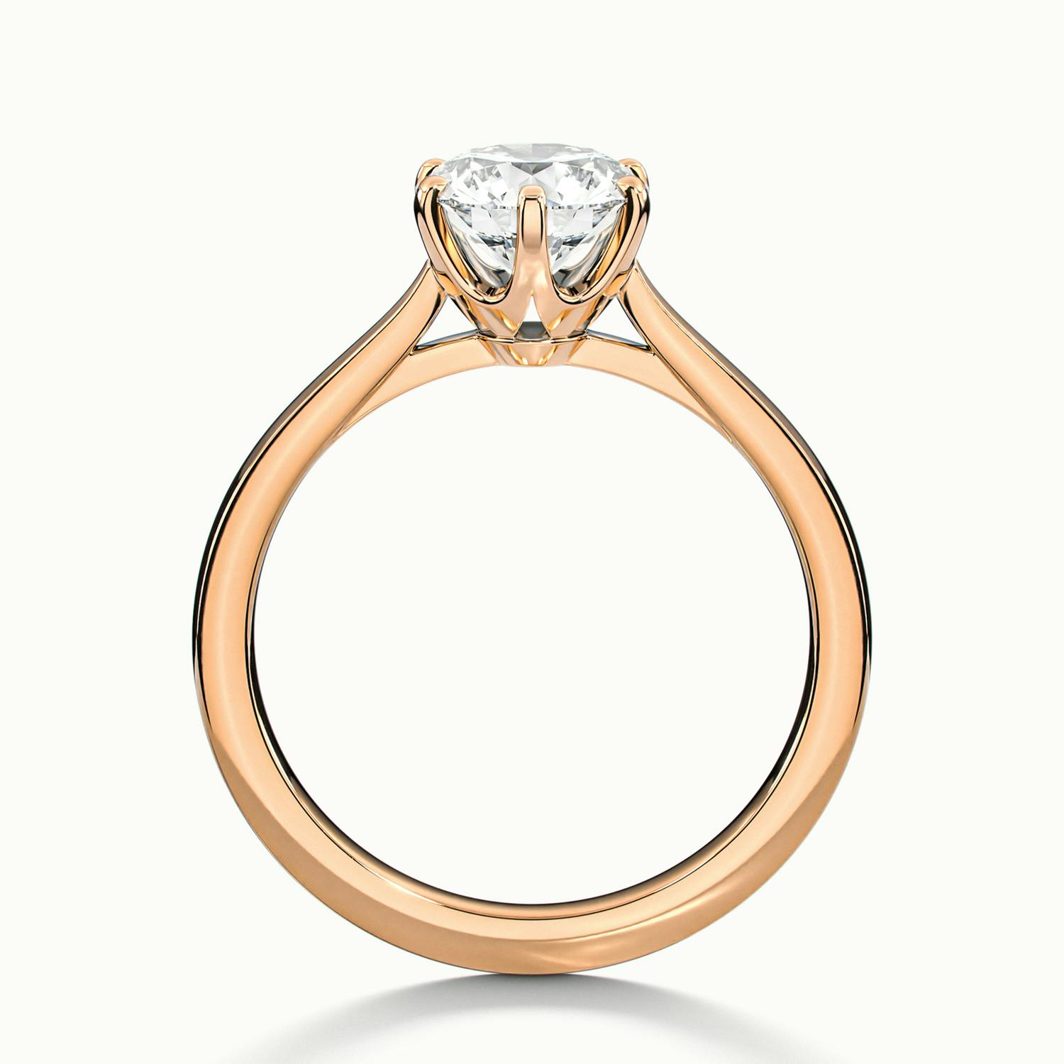 Round Beaumont Engagement Ring