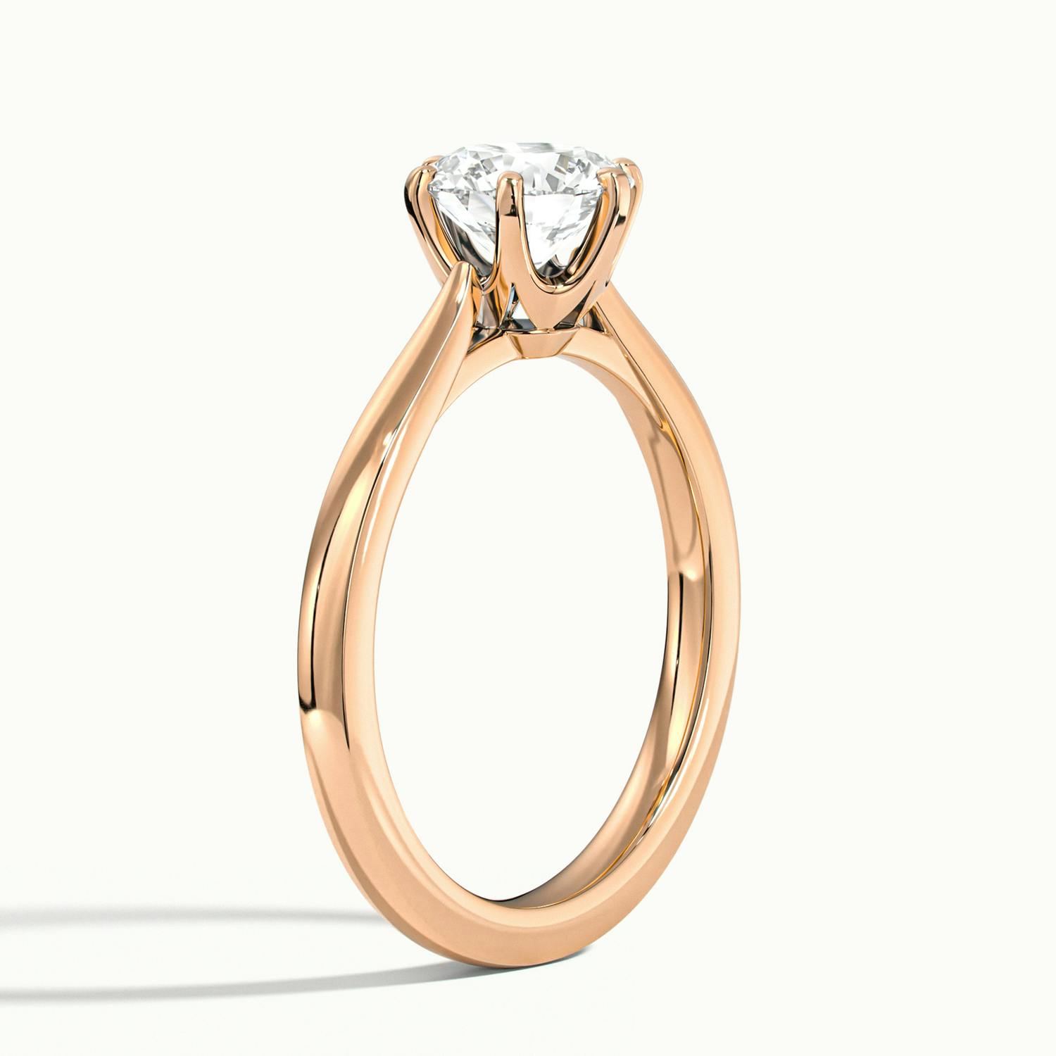 Round Beaumont Engagement Ring