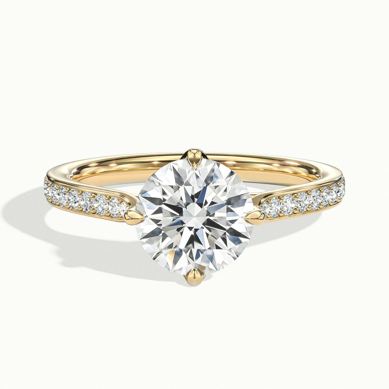 Round Loren Pavé Engagement Ring