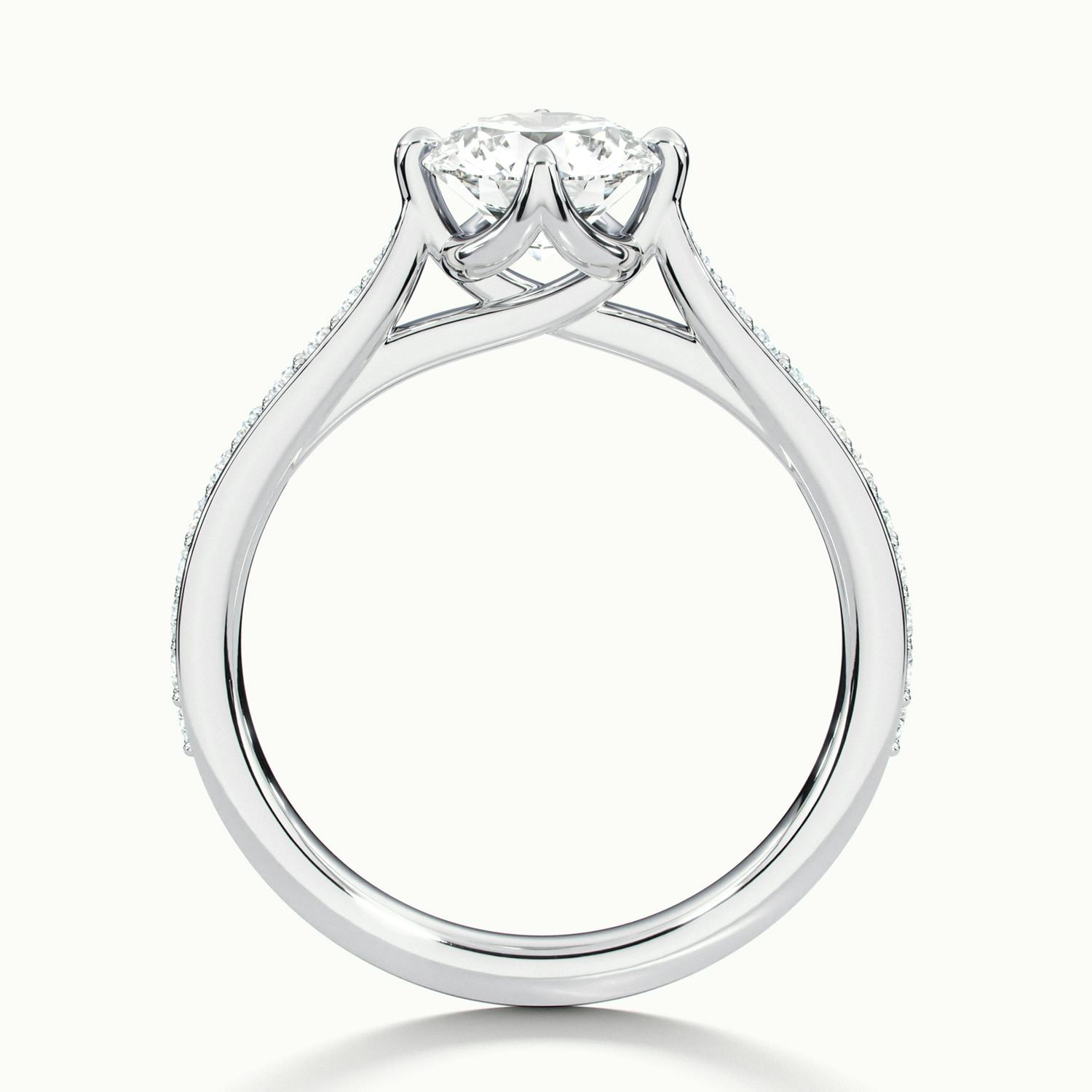 Round Loren Pavé Engagement Ring