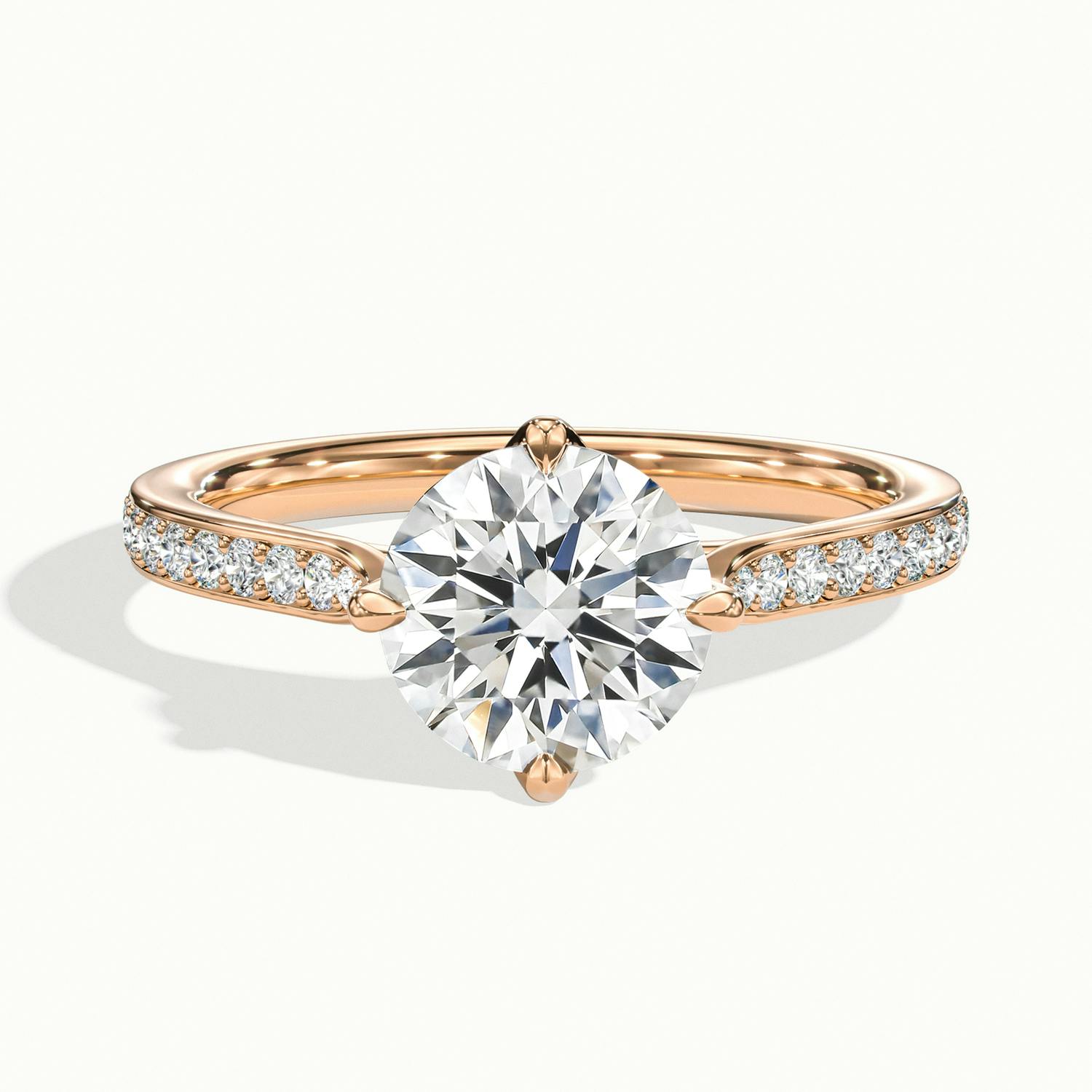 Round Loren Pavé Engagement Ring