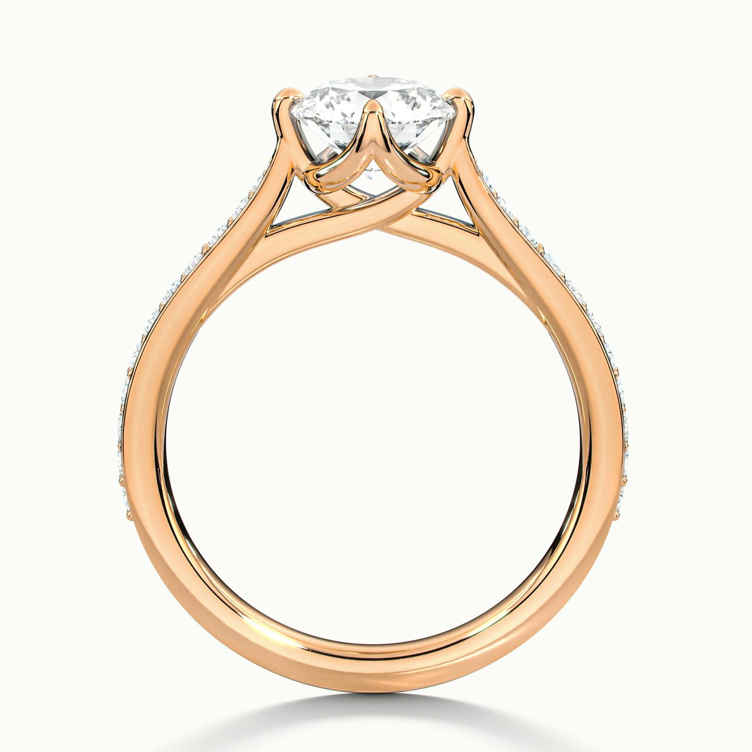 Round Loren Pavé Engagement Ring