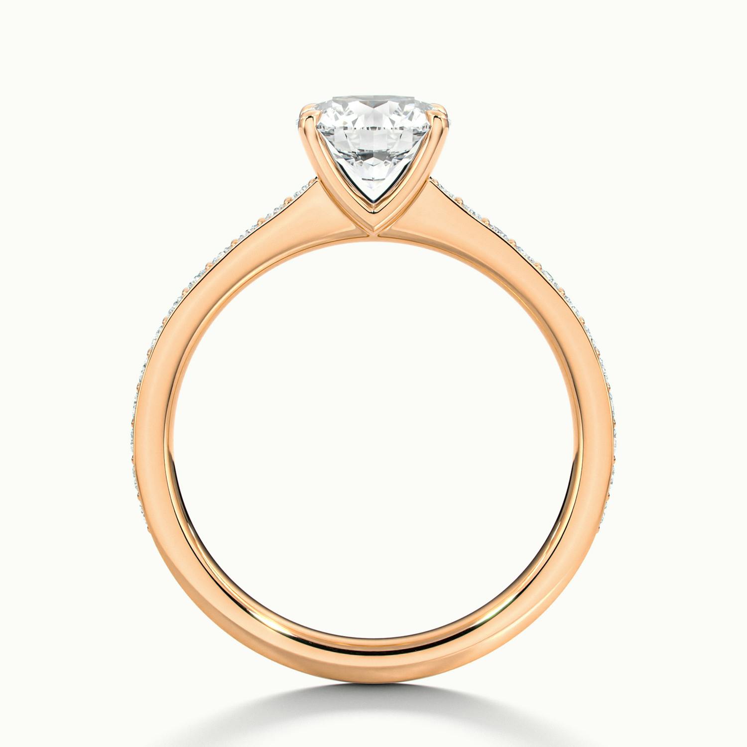 Harlow Pavé Round Engagement Ring.