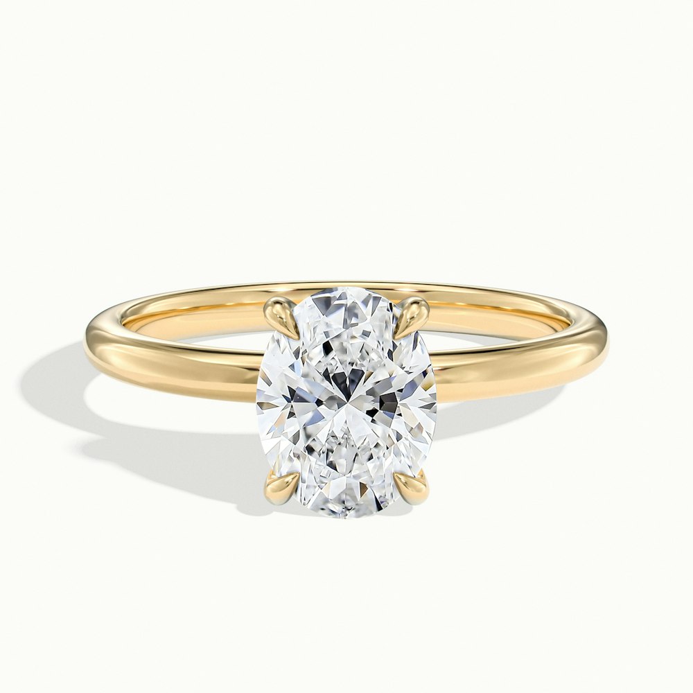 Oval Portman Plain Engagement Ring