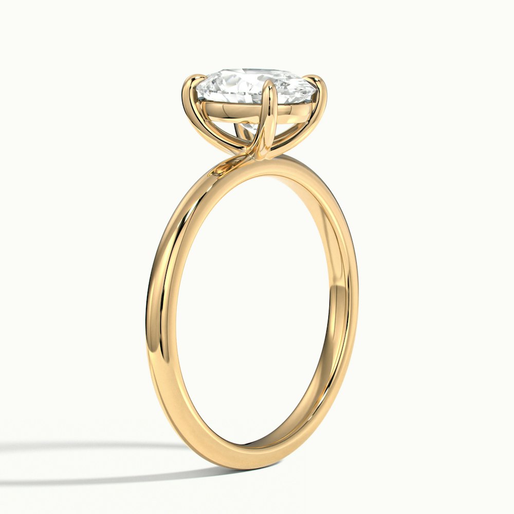 Oval Portman Plain Engagement Ring