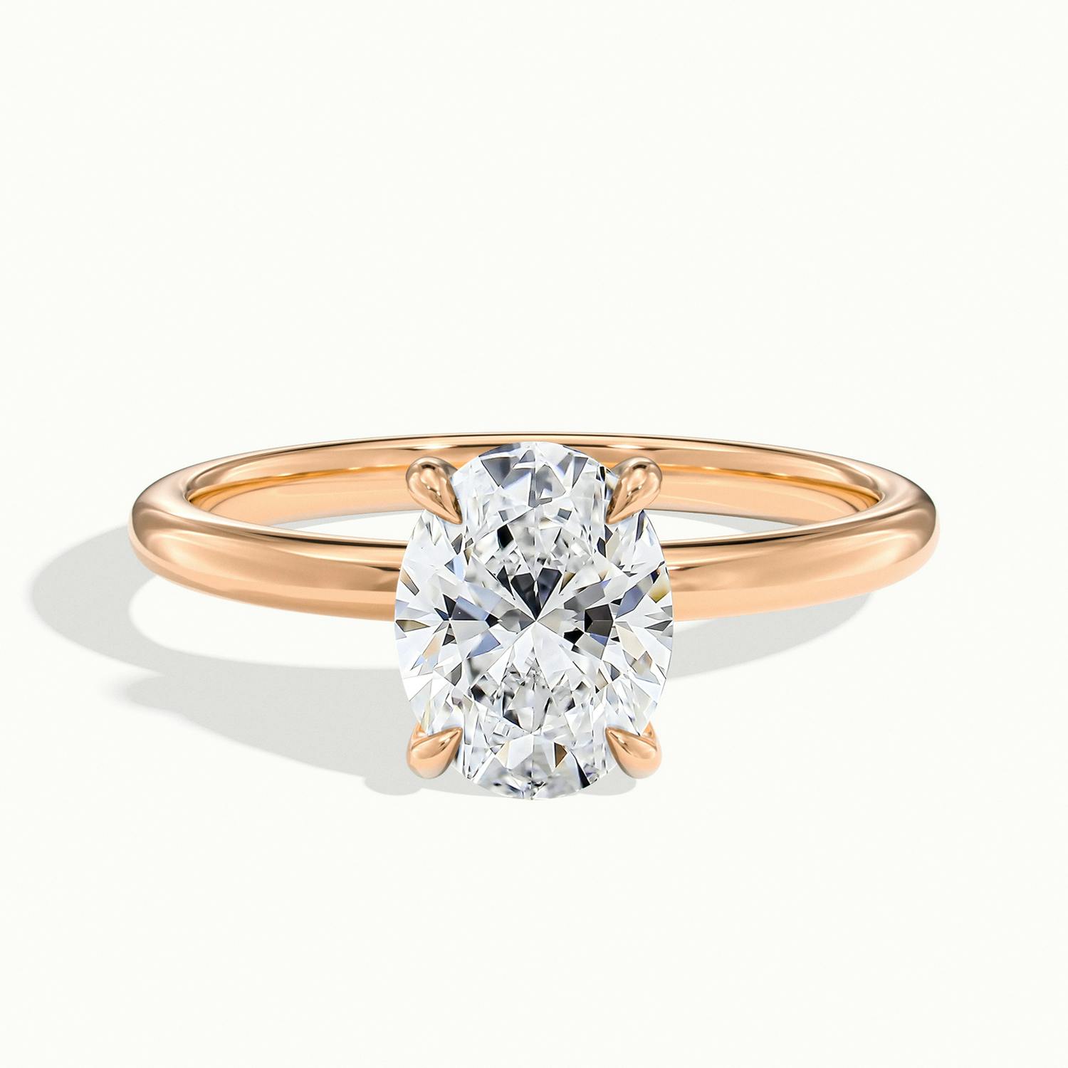 Oval Portman Plain Engagement Ring