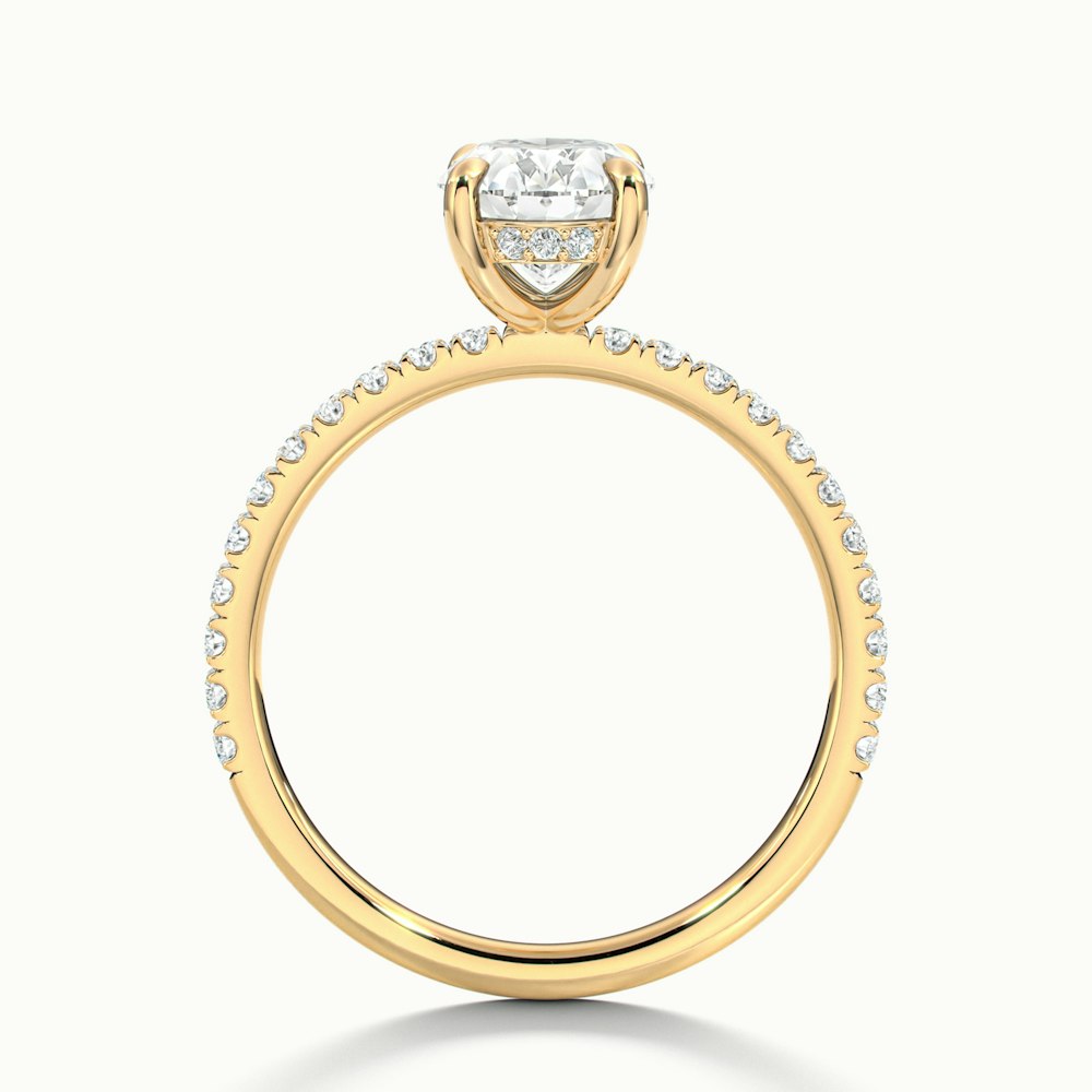 Oval Portman Scallop Engagement Ring.
