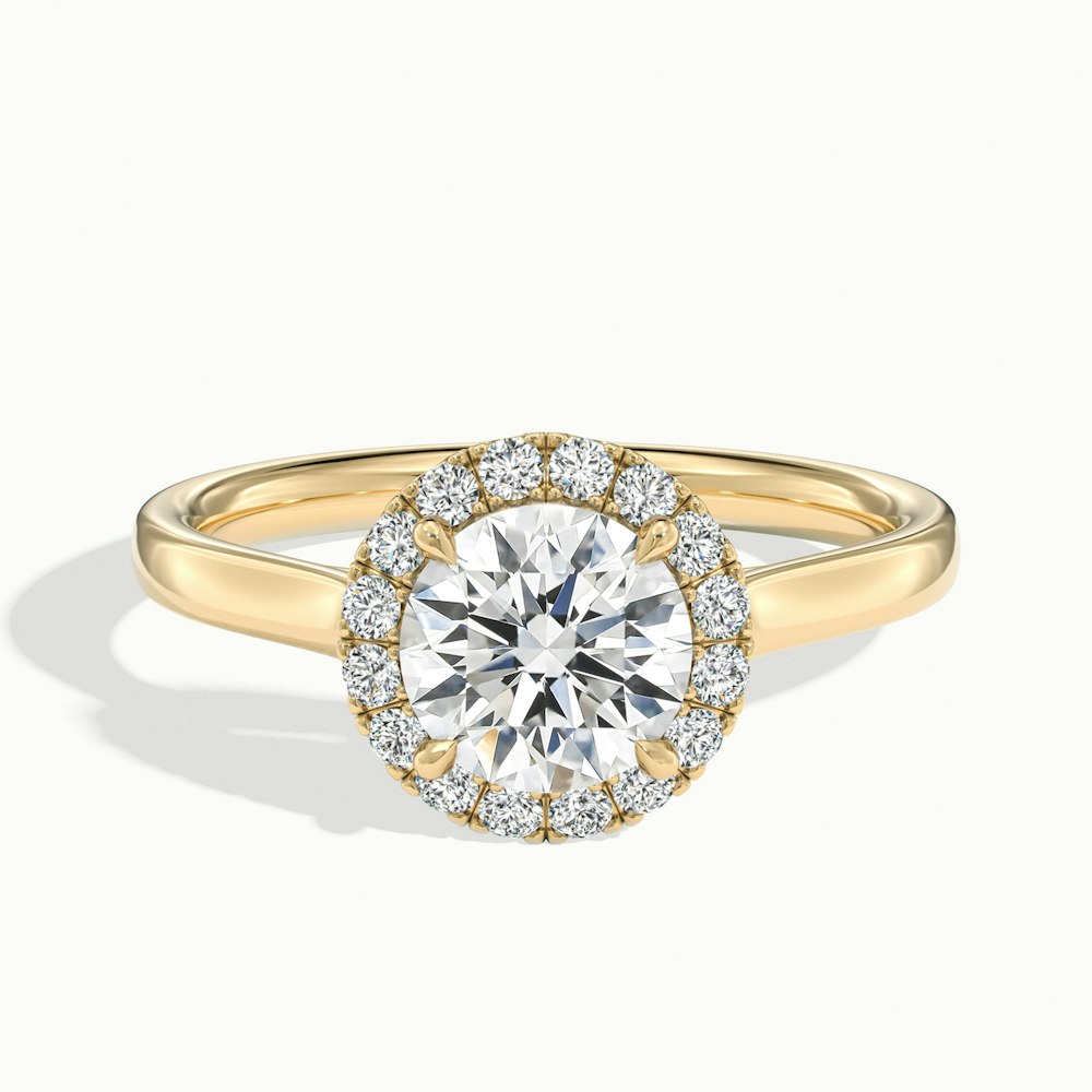 Round Oberon Plain Engagement Ring.