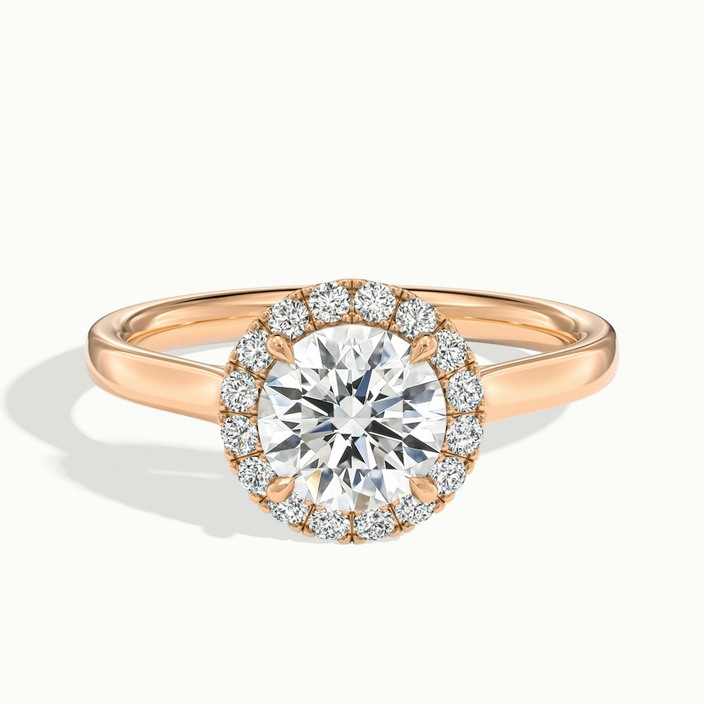 Round Oberon Plain Engagement Ring.