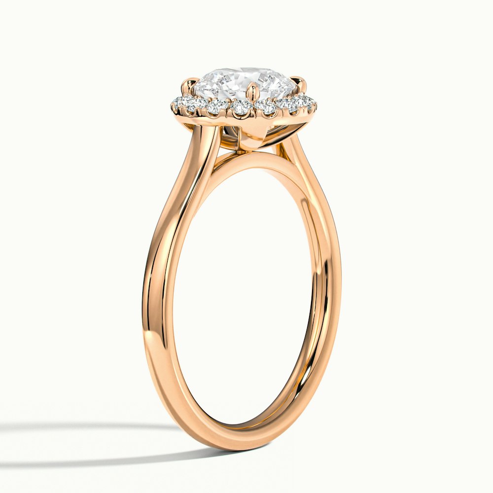 Round Oberon Plain Engagement Ring.