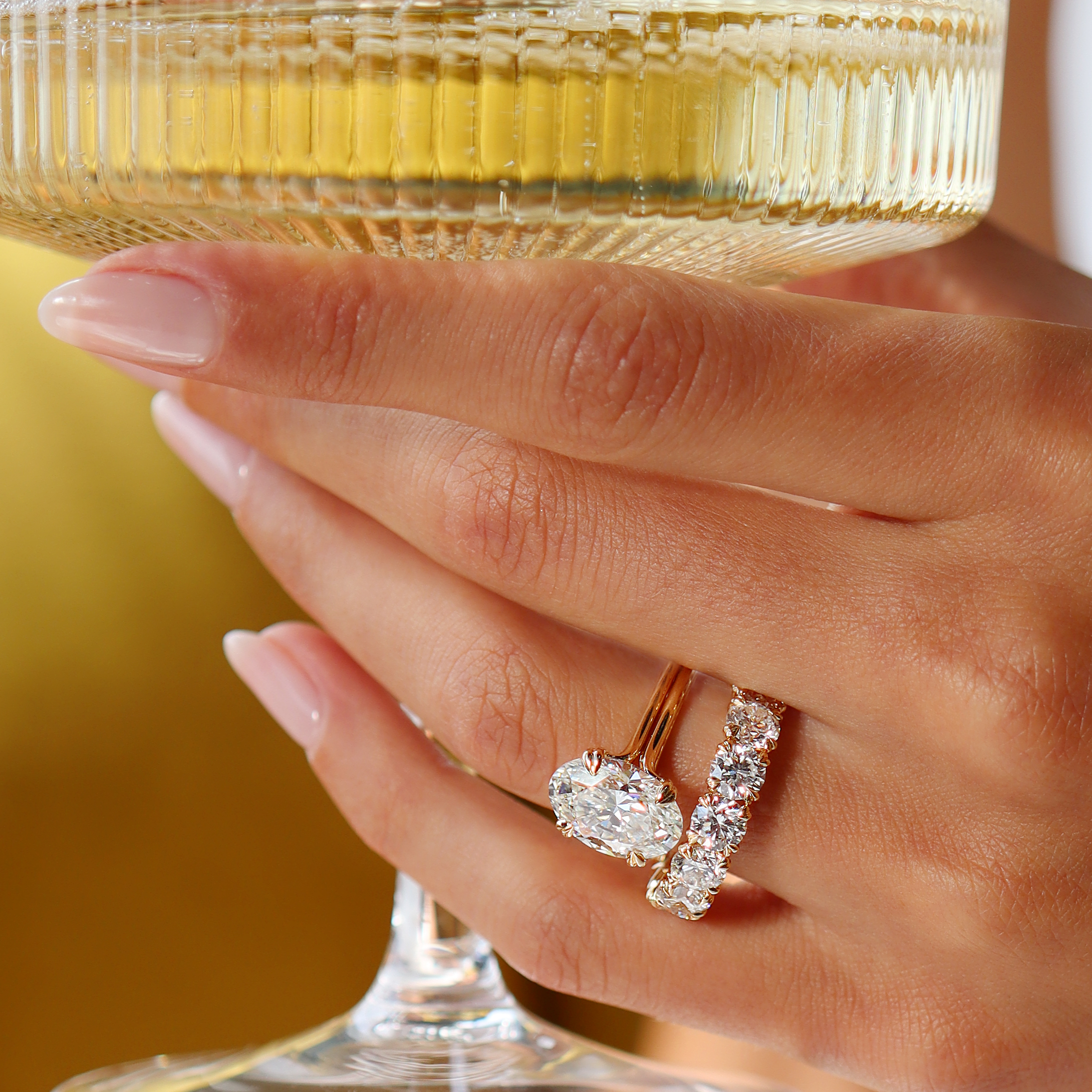 lilye Oval Solitaire Lab Diamond Engagement Ring