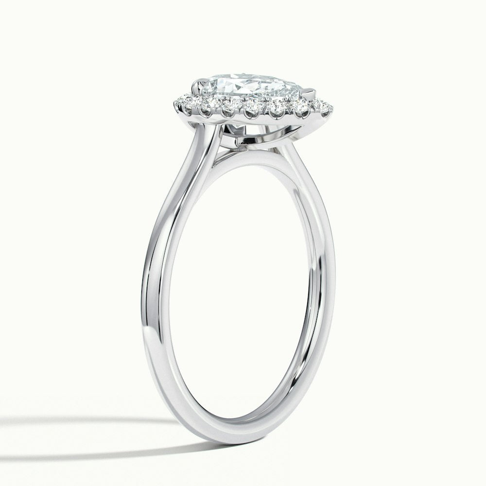 Pear Oberon Plain Engagement Ring.