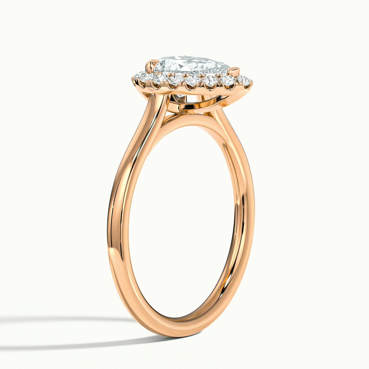 Pear Oberon Plain Engagement Ring.