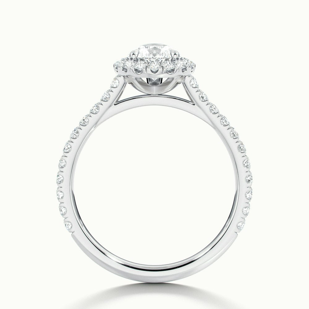 Pear Classic Oberon Scallop Engagement Ring.