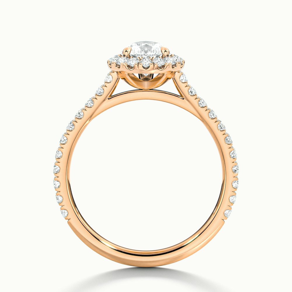 Pear Classic Oberon Scallop Engagement Ring.