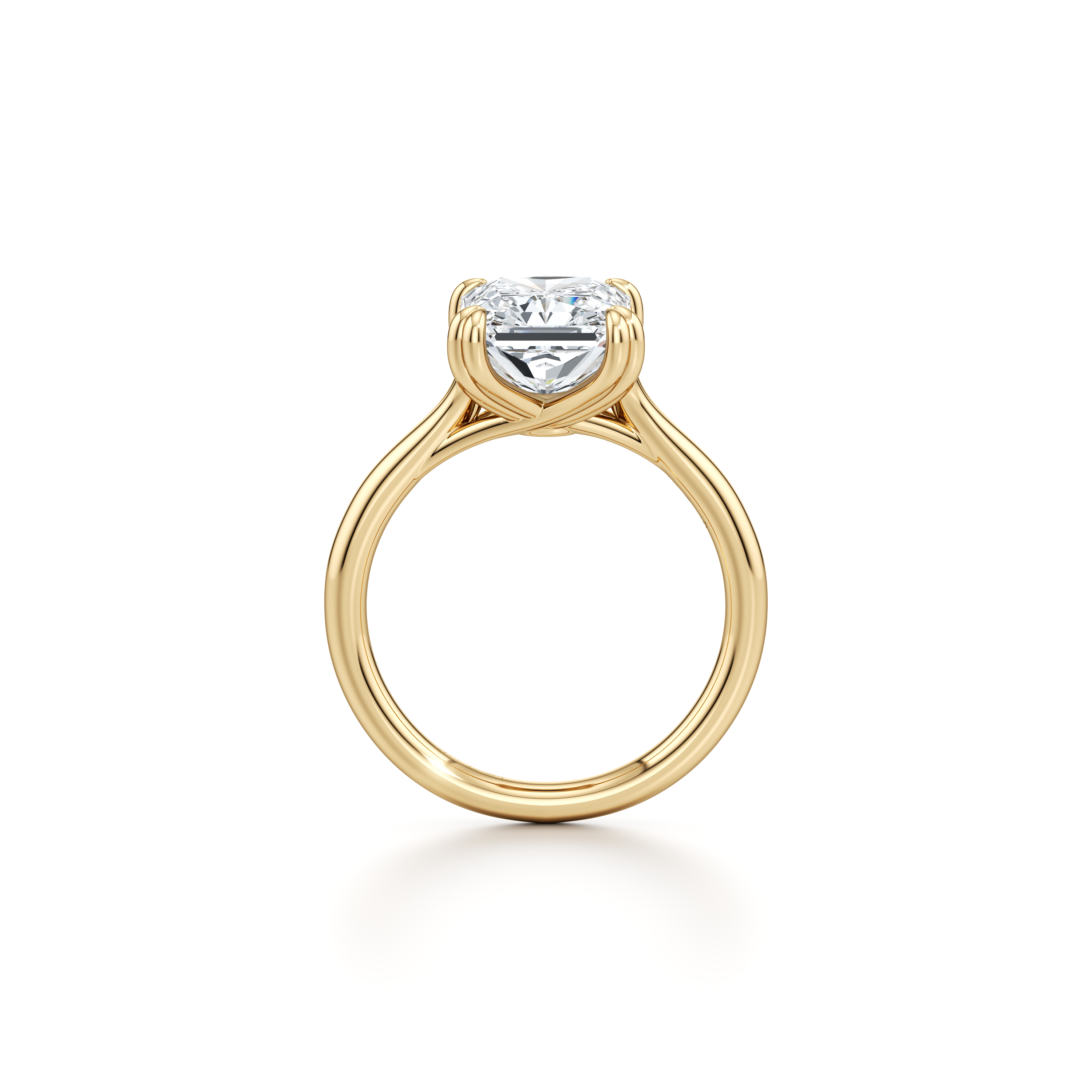 RussellS Radiant Solitaire Diamond Engagement Ring