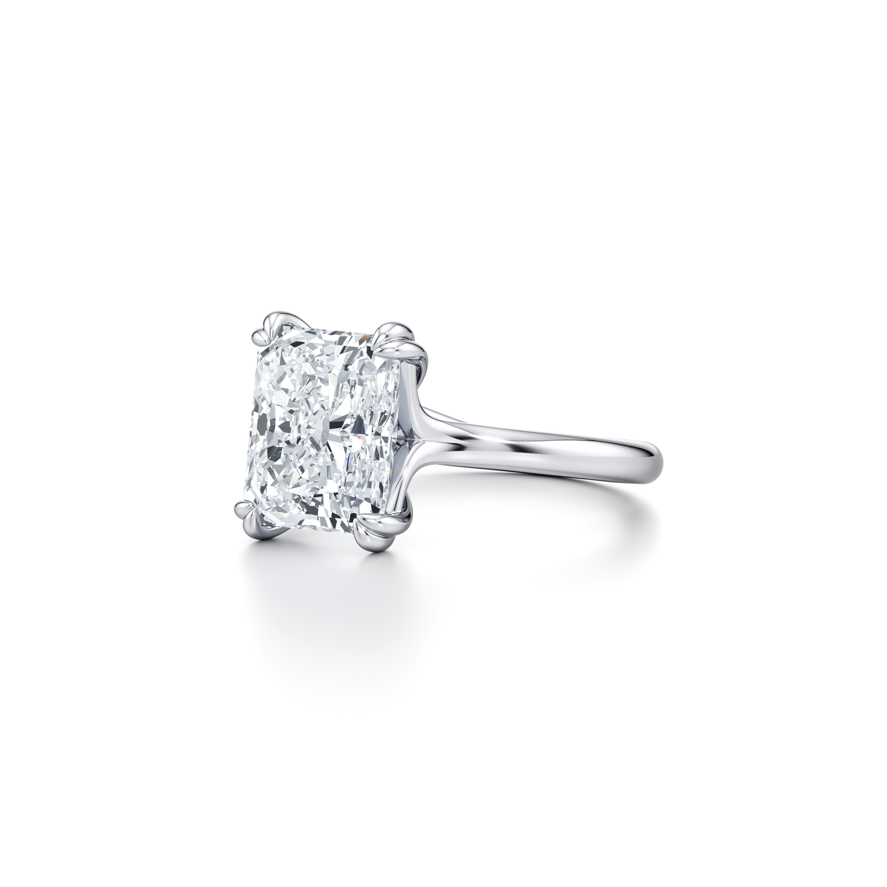 RussellS Radiant Solitaire Diamond Engagement Ring