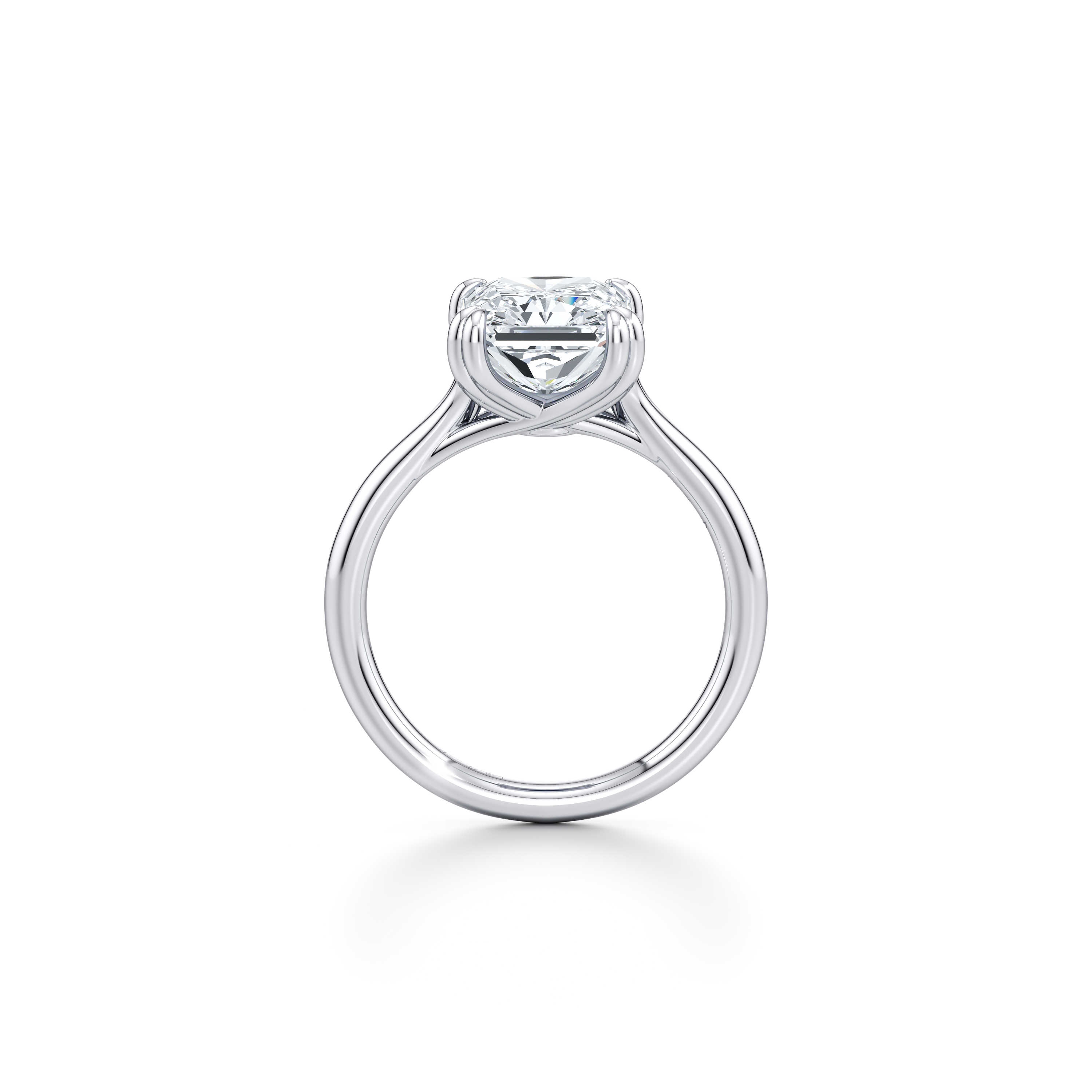 RussellS Radiant Solitaire Diamond Engagement Ring