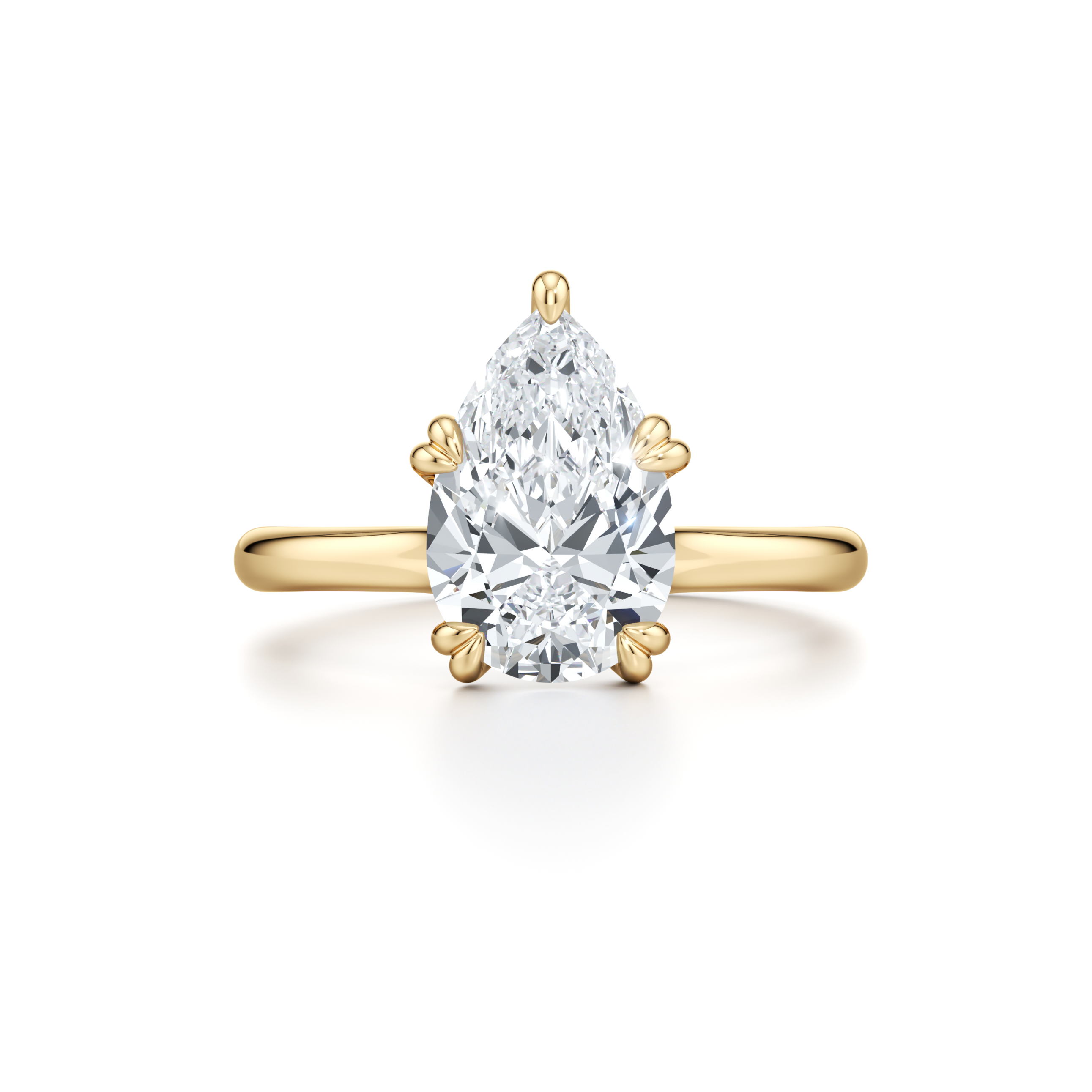 RussellS Pear Solitaire Diamond Engagement Ring