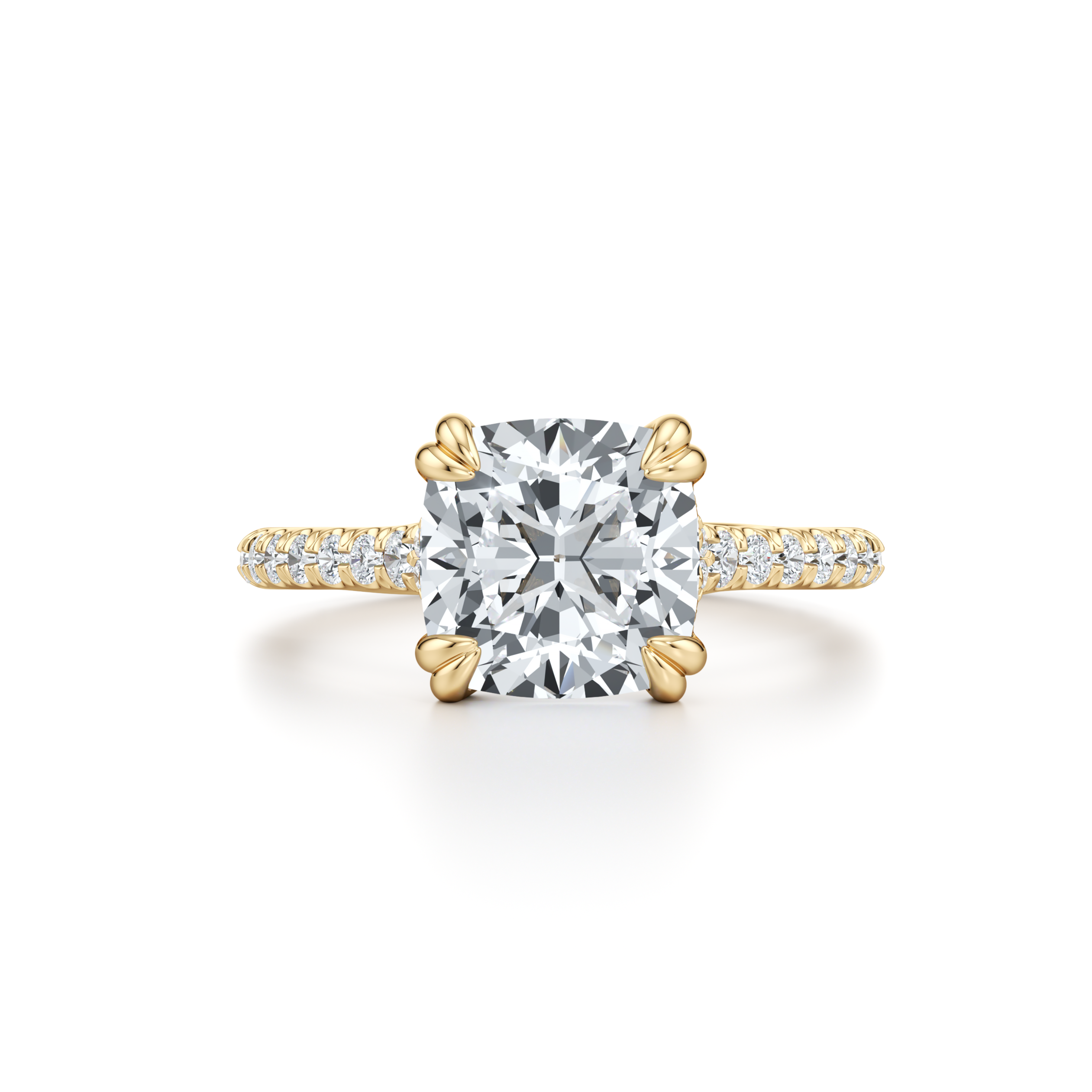 Ellen Cushion Solitaire Lab Diamond Engagement Ring