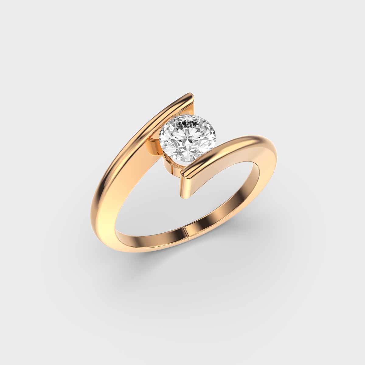 50 Cent Shooting Star Solitaire Ring
