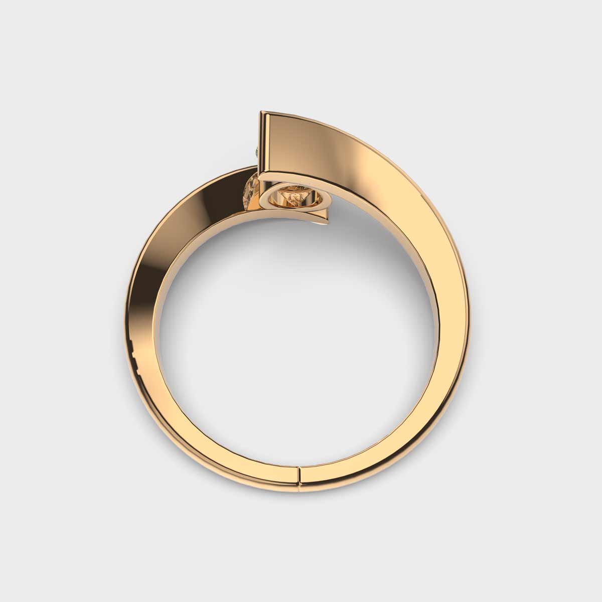50 Cent Shooting Star Solitaire Ring