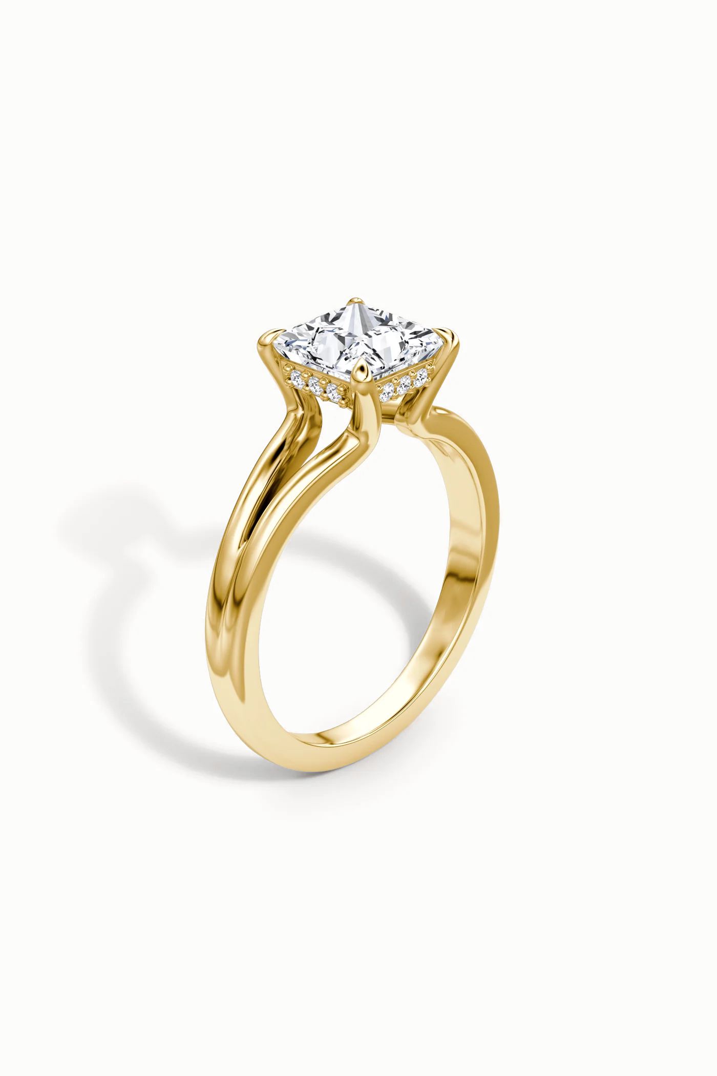 DULCE HALO PRINCESS SOLITAIRE RING