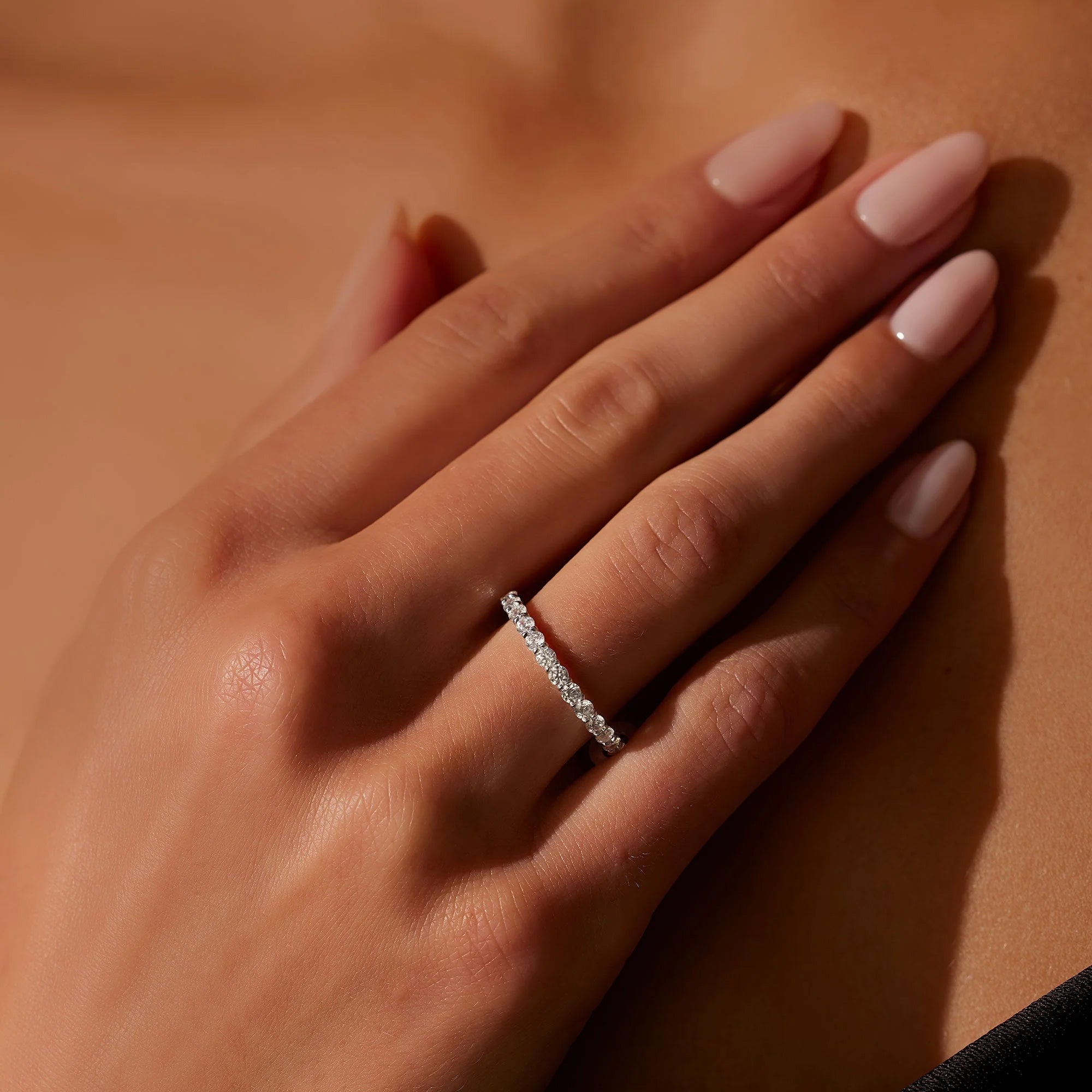Olivia Round Brilliant Lab Diamond Eternity Band