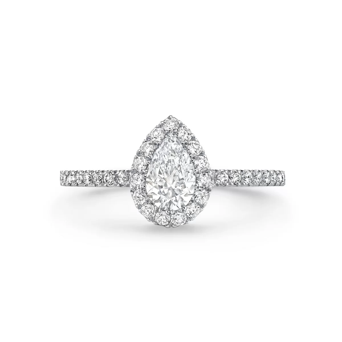 PEAR Cut Diamond Engagement Ring