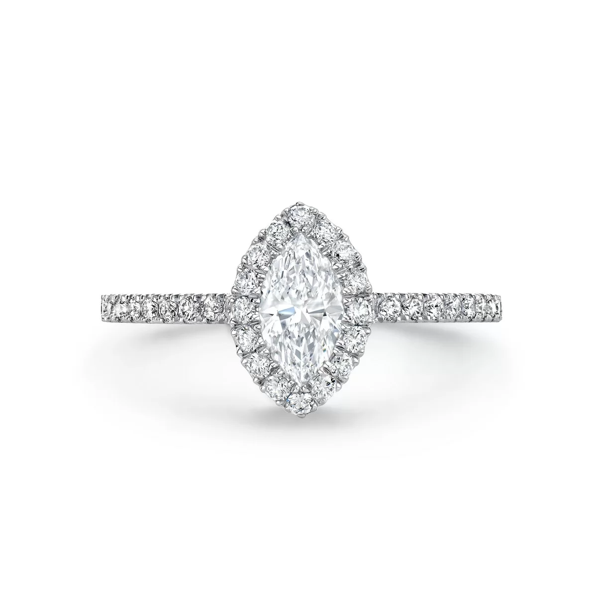 Marquise Cut Diamond Engagement Ring