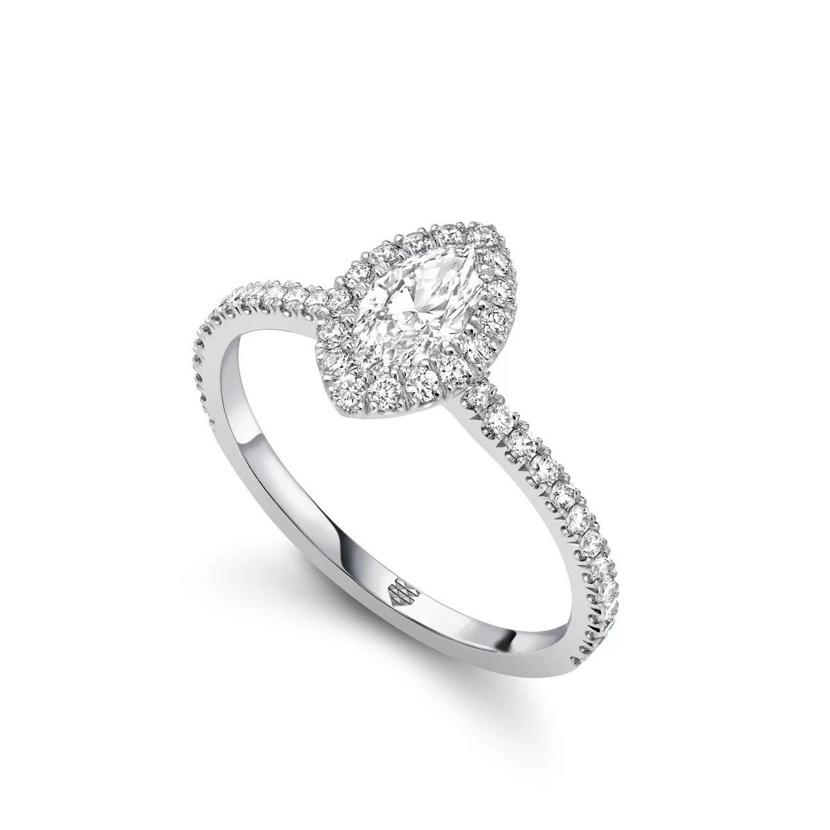 Marquise Cut Diamond Engagement Ring